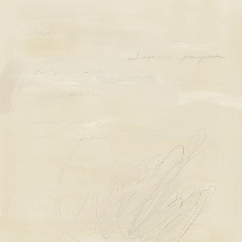 Écriture abstraite estompée - James Zamora