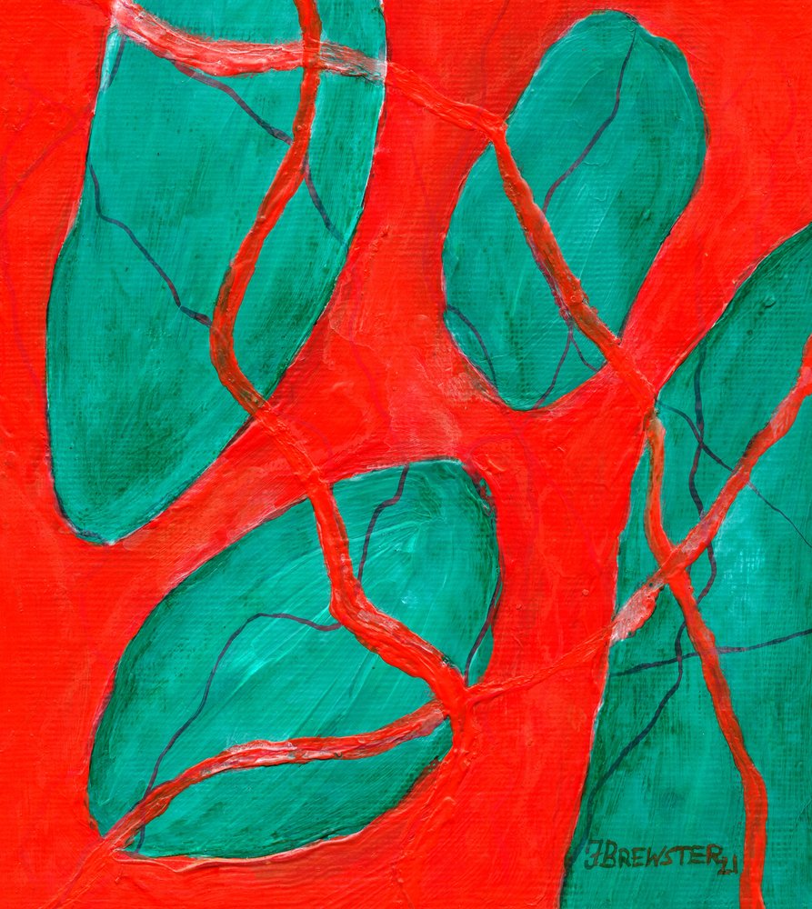 Flux organique abstrait - Janine Brewster