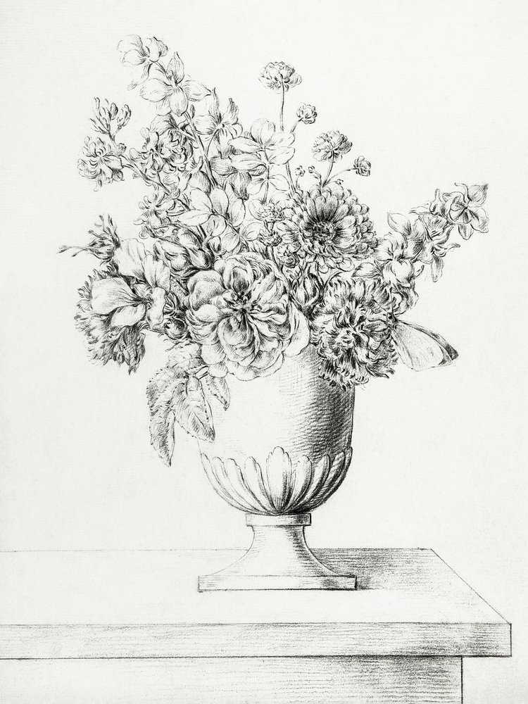 Des fleurs dans un vase - Jean Bernard
