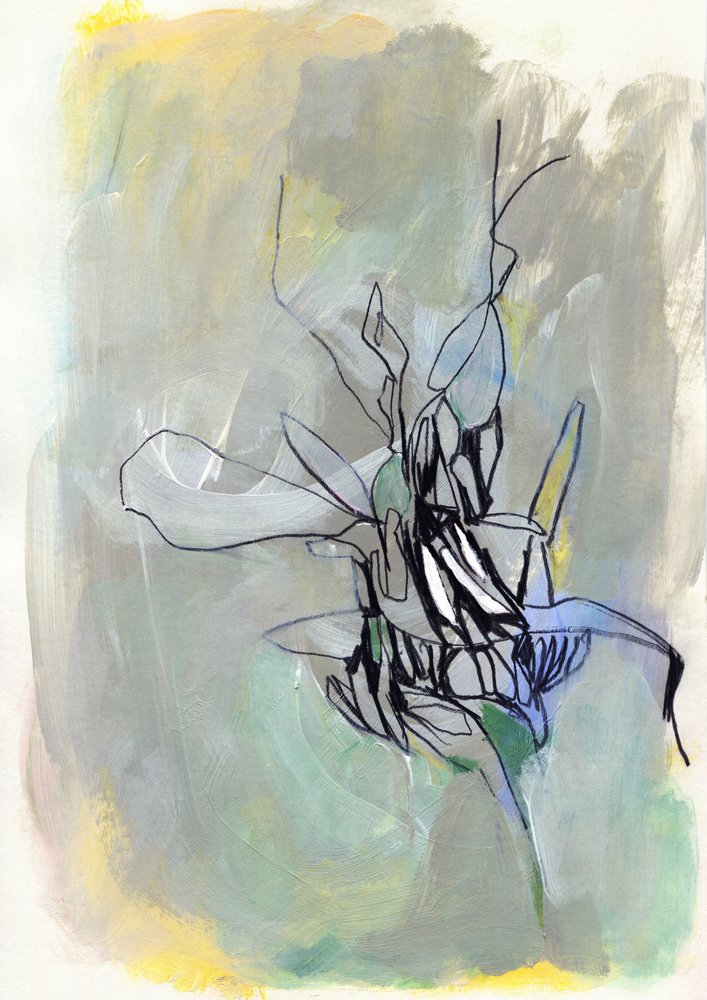 Fleur botanique abstraite - Jenja Braun
