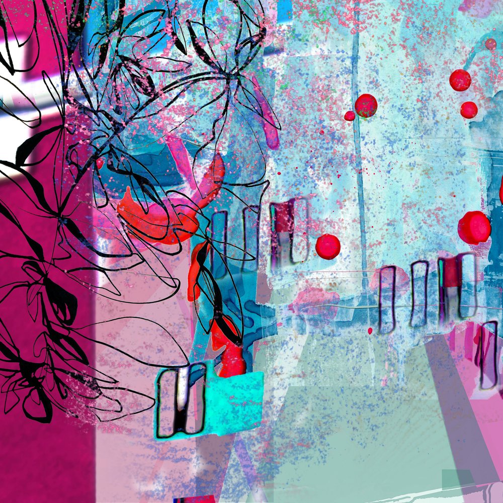 Paysage floral onirique - Jenja Braun