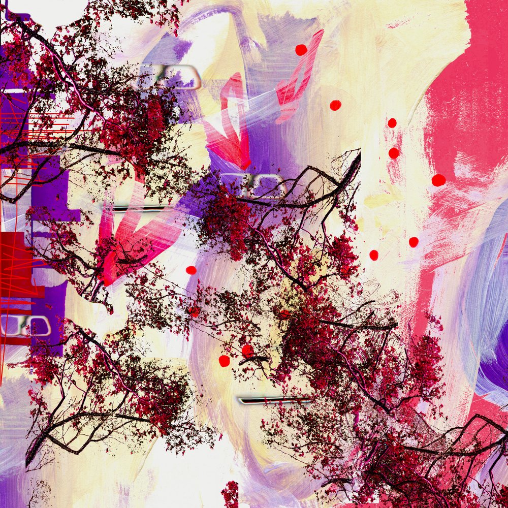 Branches abstraites aux couleurs vives - Jenja Braun