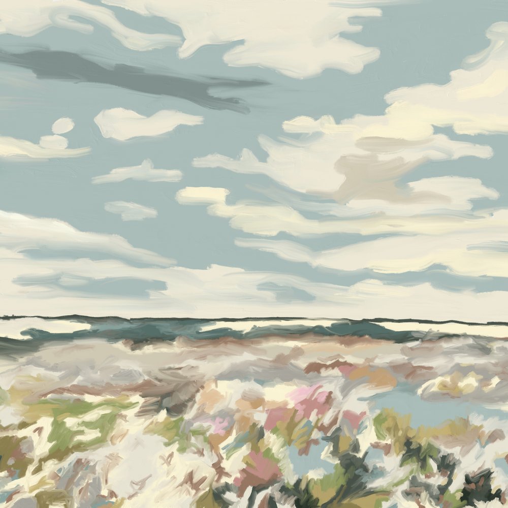 Fleurs des dunes, ciel océanique - Jenna Alheit