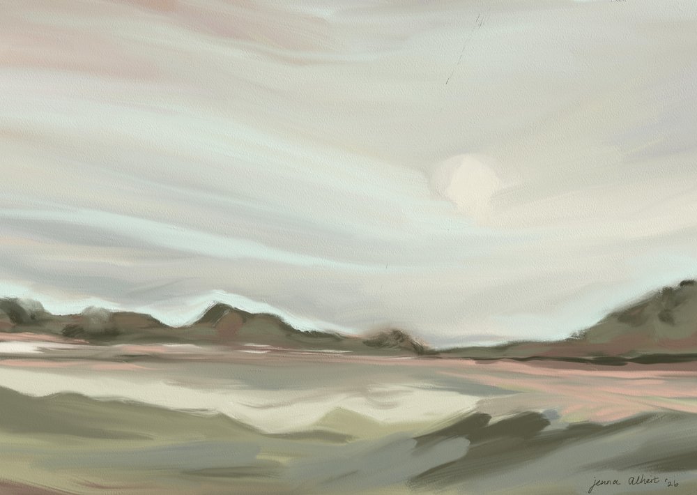 Paysage abstrait serein - Jenna Alheit