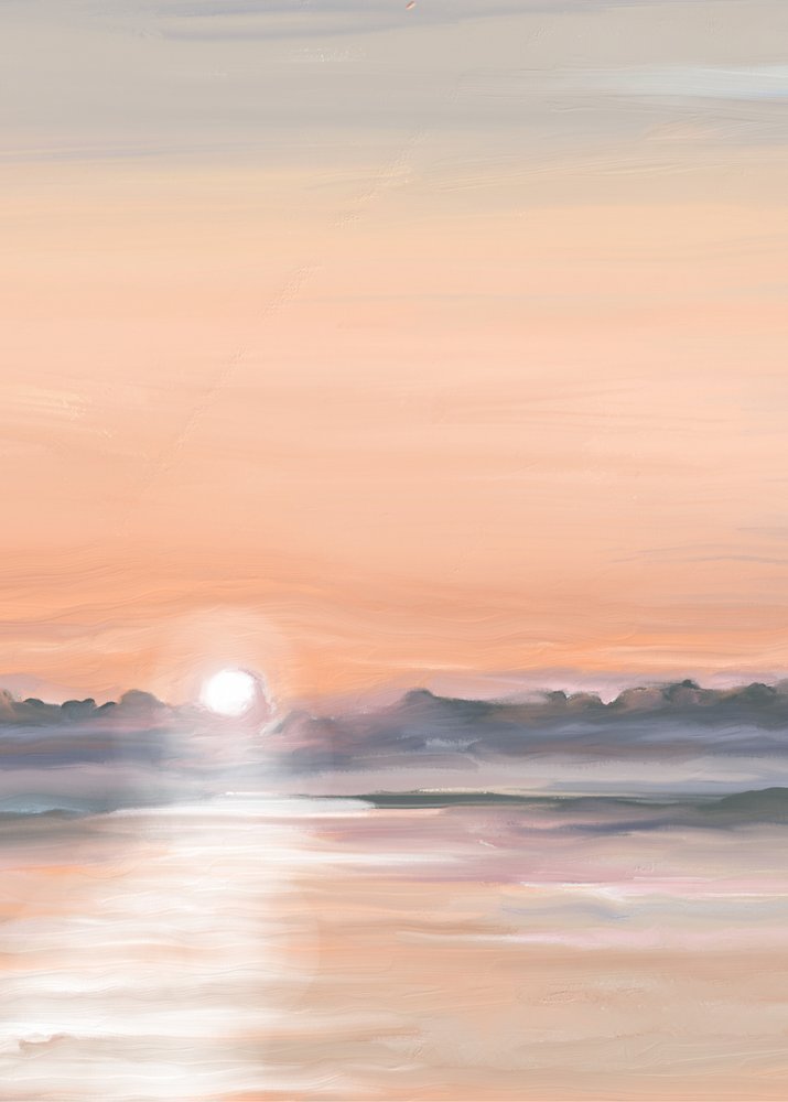 Reflet serein au coucher du soleil - Jenna Alheit