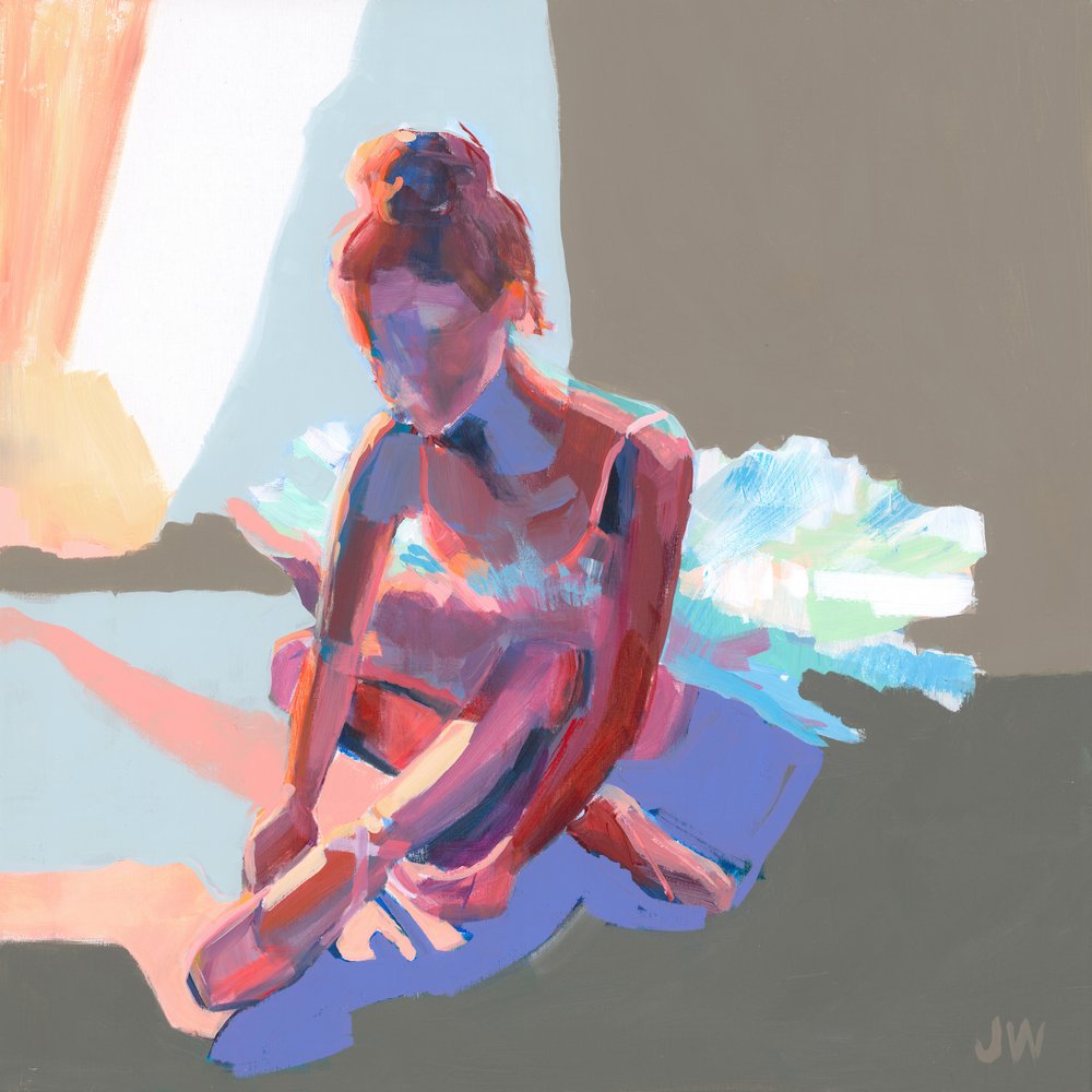 Une ballerine assise - Jenny Westenhofer