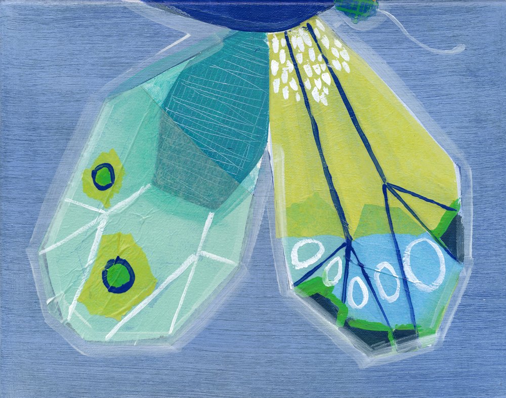 Papillon à droite - Jenny Westenhofer