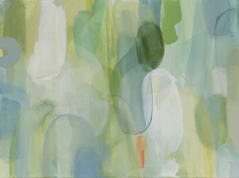 Abstrait vert et bleu - Jenny Westenhofer