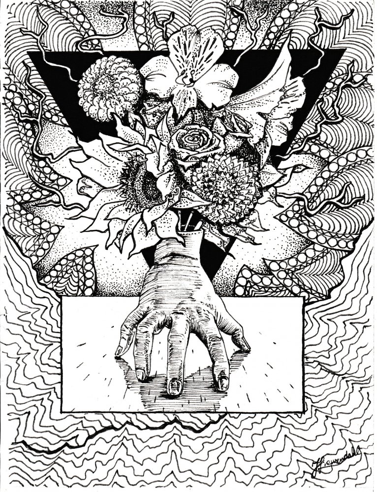 Reflet floral surréaliste - Johan Liewendahl