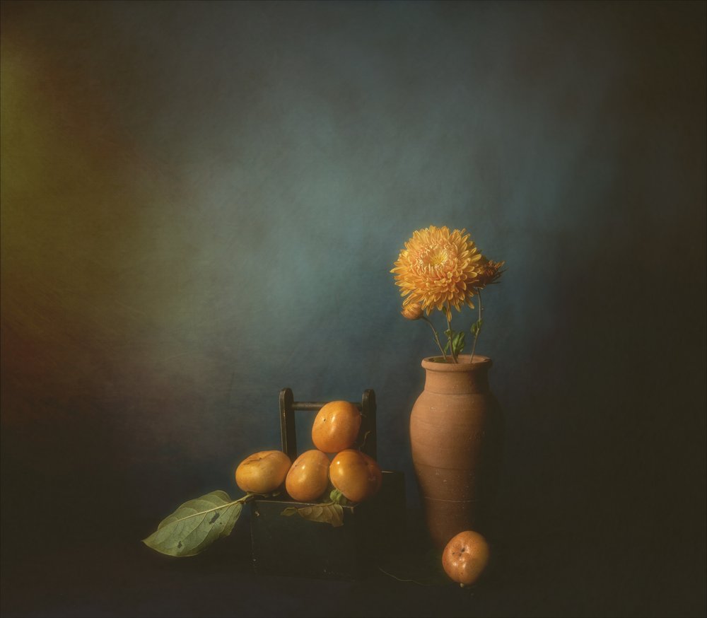 Nature morte aux kakis d