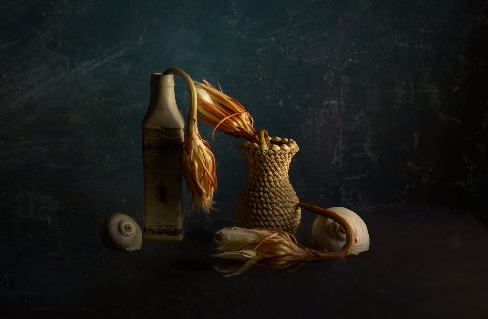 Nature morte florale fanée - John-Mei Zhong
