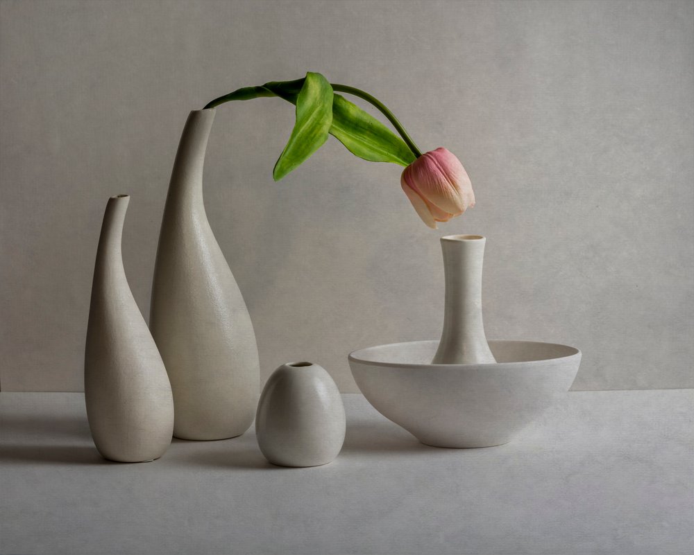Vases « Tulipes rose pâle » - John-Mei Zhong