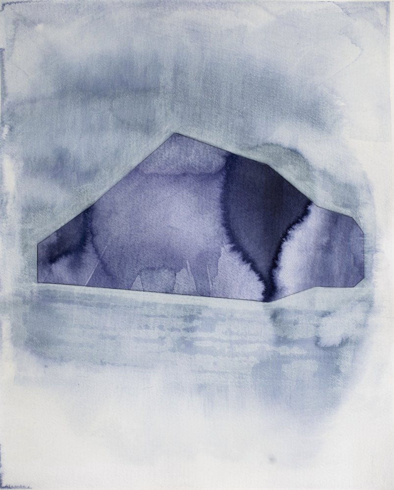 Géométrie abstraite bleue - Joshua Hoskins