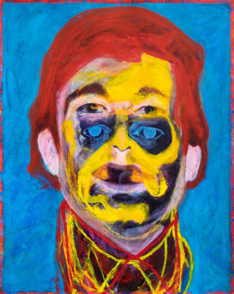 Portrait abstrait coloré - Joshua Hoskins