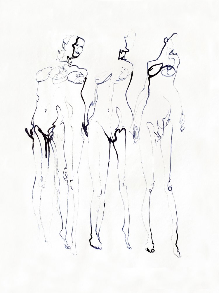 Trois silhouettes élégantes - Joshua Hoskins