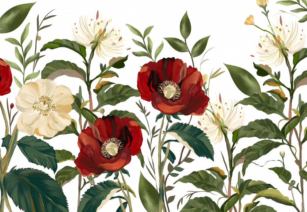 Fleurs botaniques élégantes - Josie George