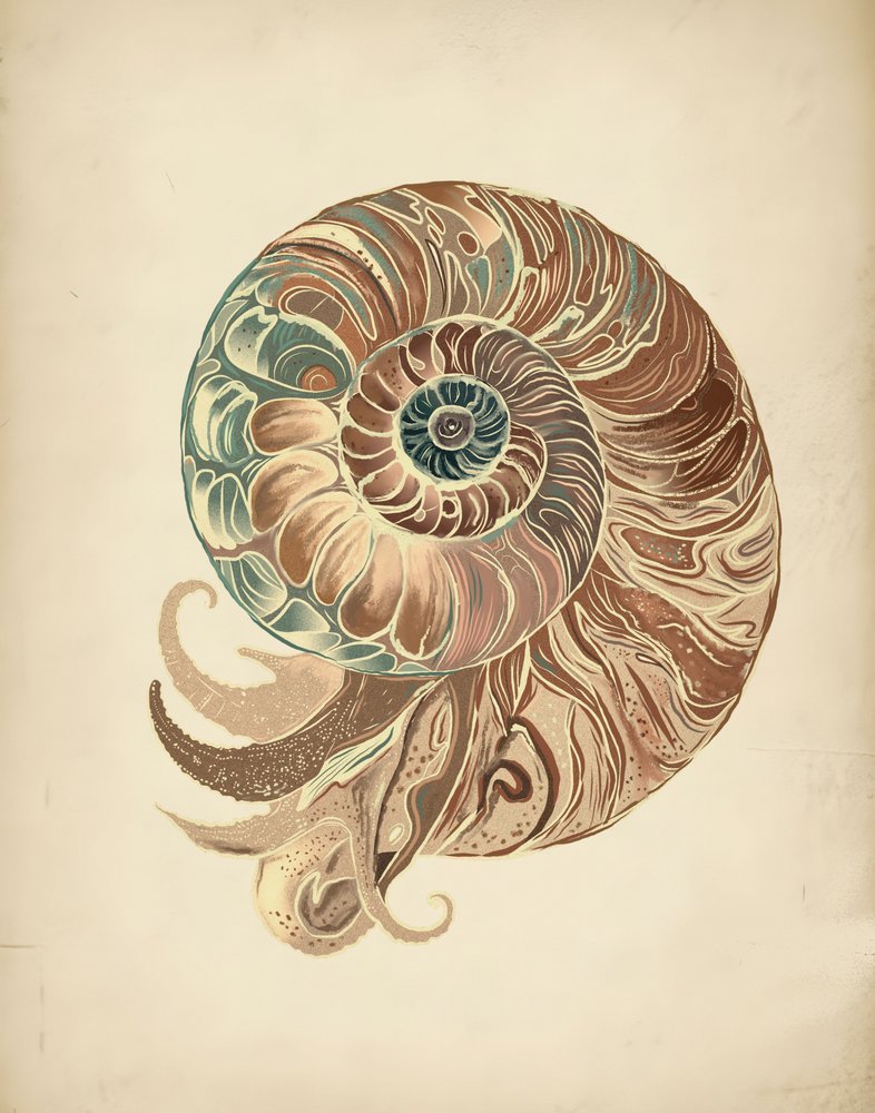 Élégante coquille de nautile - Josie George