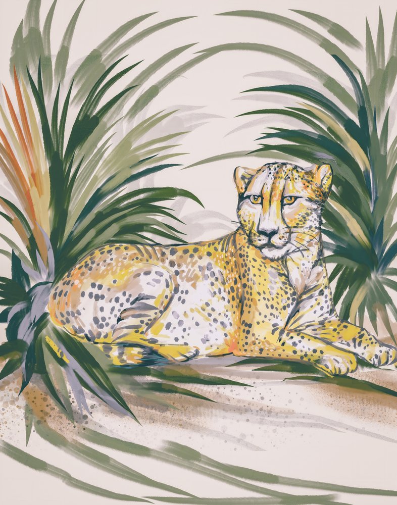 Guépard de la jungle paisible - Josie George