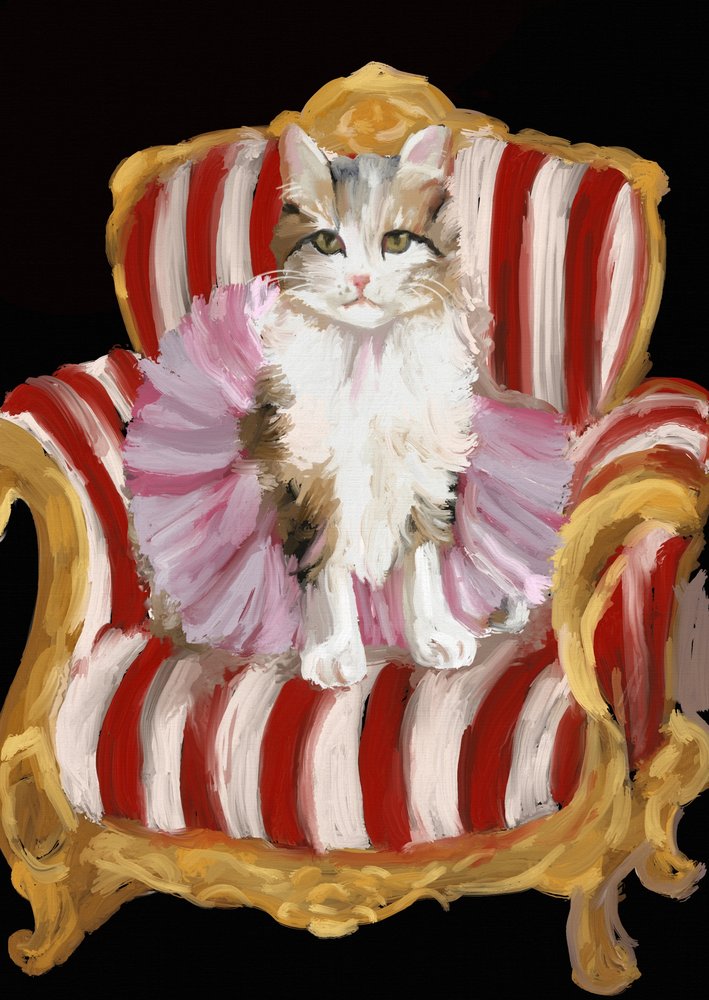 Regal Kitten en tutu - Josie George