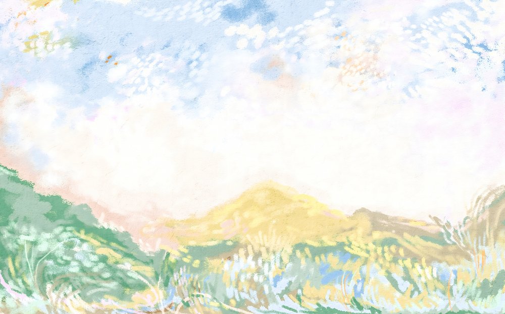 Paysage au pastel sec - Josie George