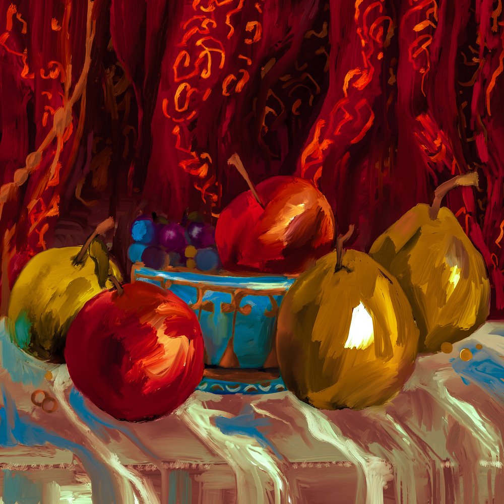 Nature morte aux fruits éclatants - Josie George