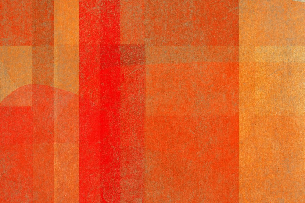 Vives couches orange-rouge - Josie George