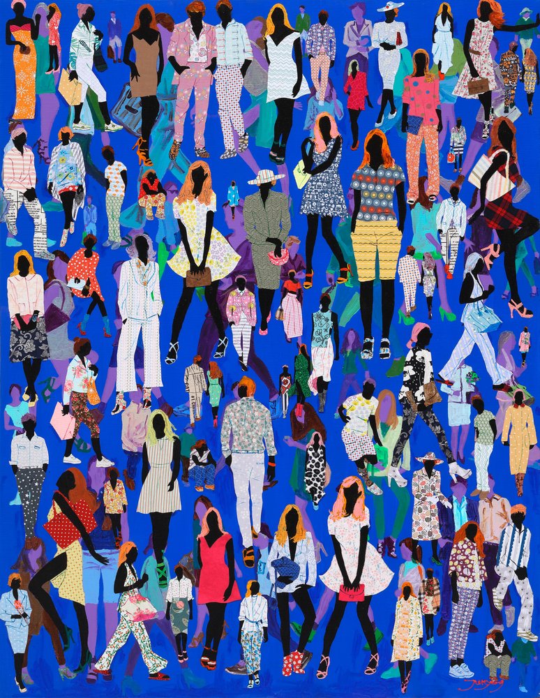 Une foule colorée et tendance - Jukyong Park