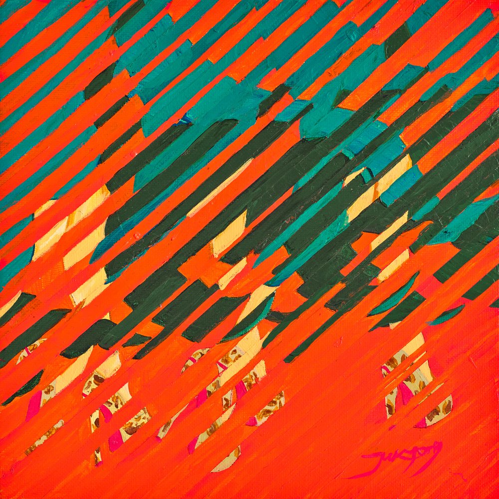 Rayures diagonales dynamiques - Jukyong Park