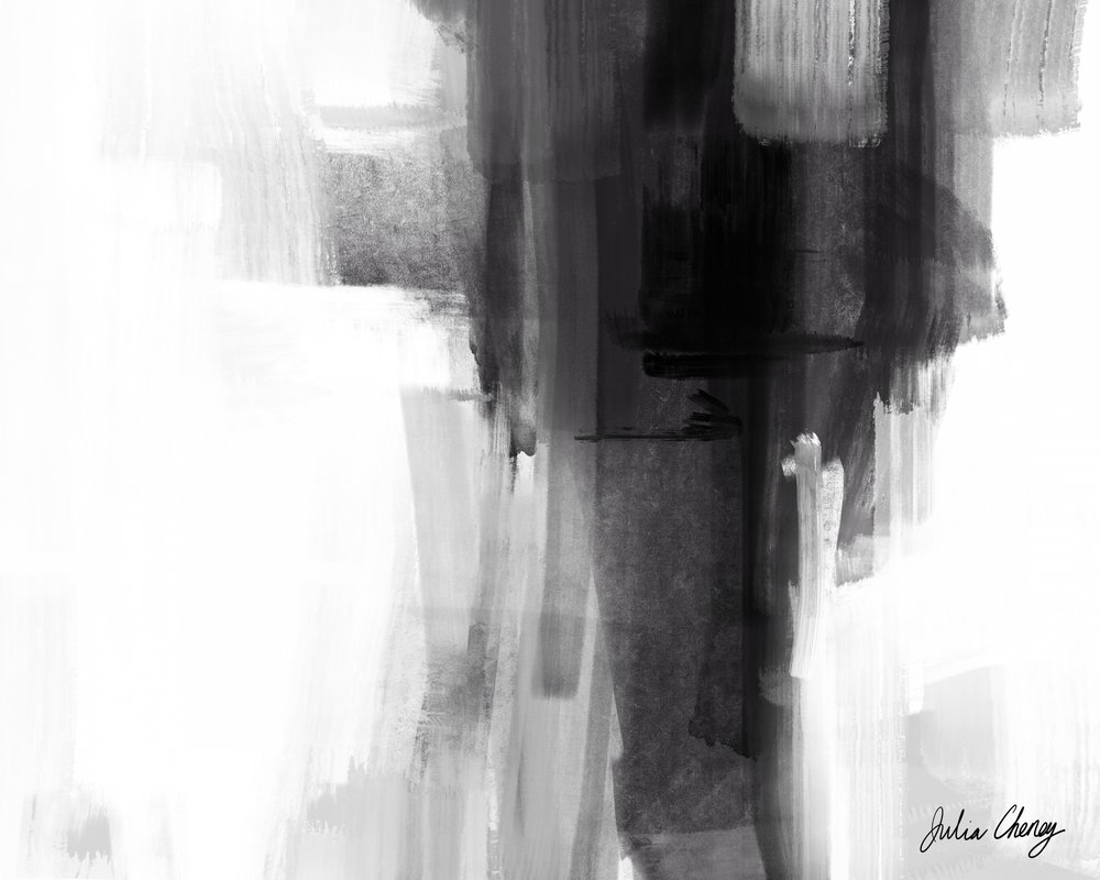 Contraste abstrait moderne - Julia Cheney
