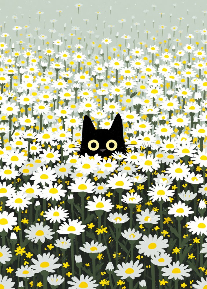 Prairie des marguerites « Black Cat » - Justyna Jaszke