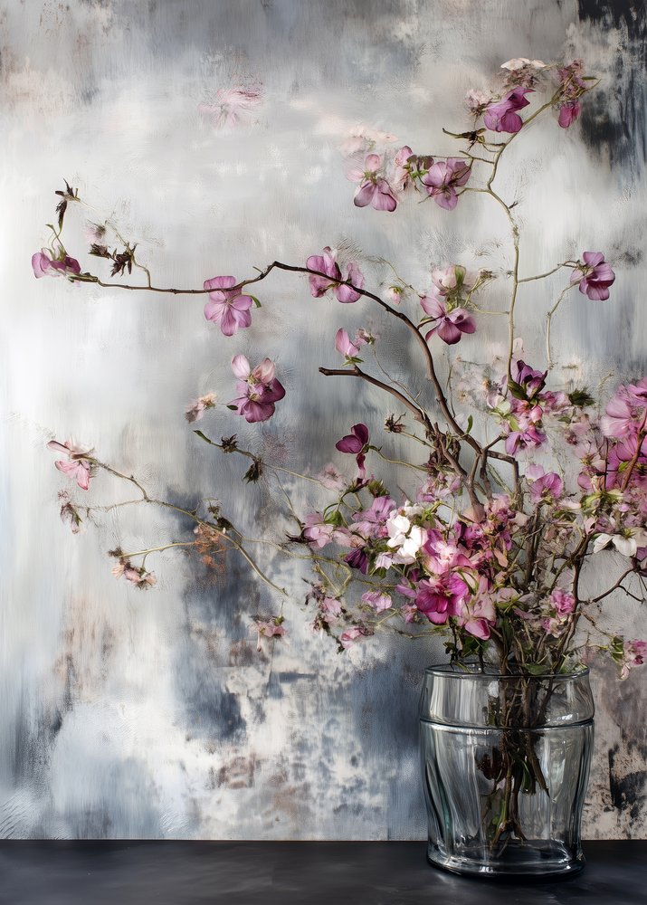 Fleurs roses délicates - Justyna Jaszke