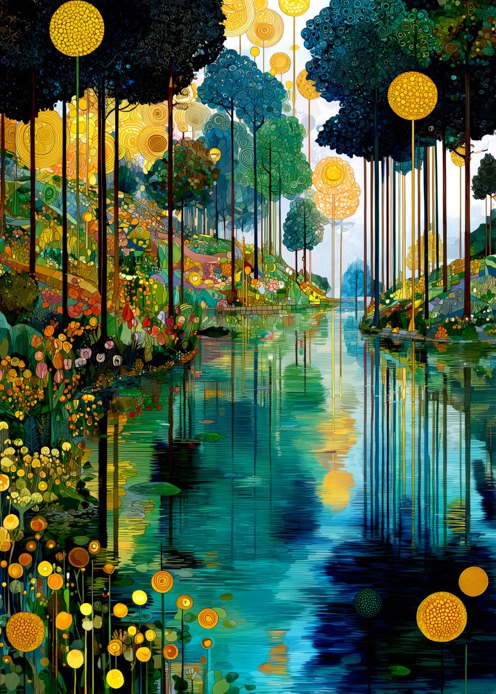La rivière de la Forêt enchantée - Justyna Jaszke