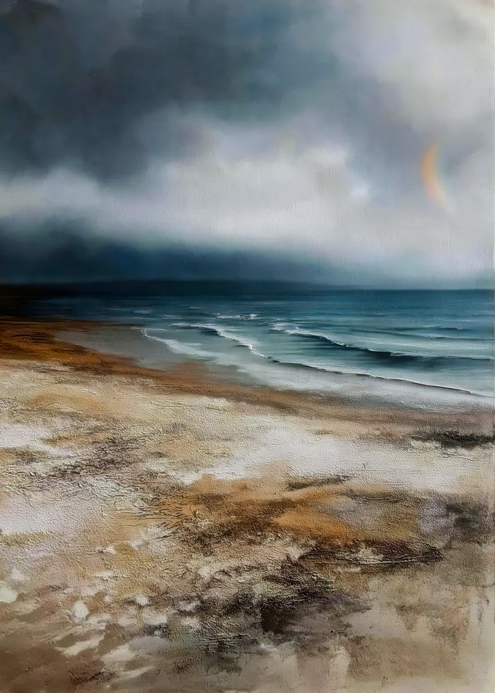 Arc-en-ciel de Stormy Beach - Justyna Jaszke