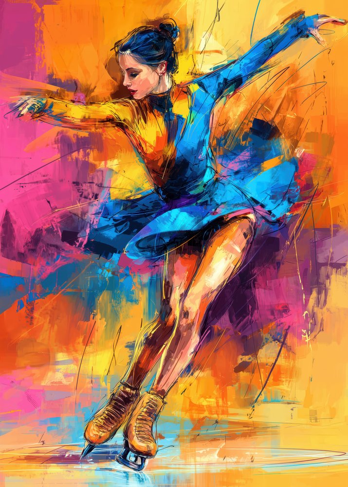 Une patineuse artistique pleine de vie - Justyna Jaszke