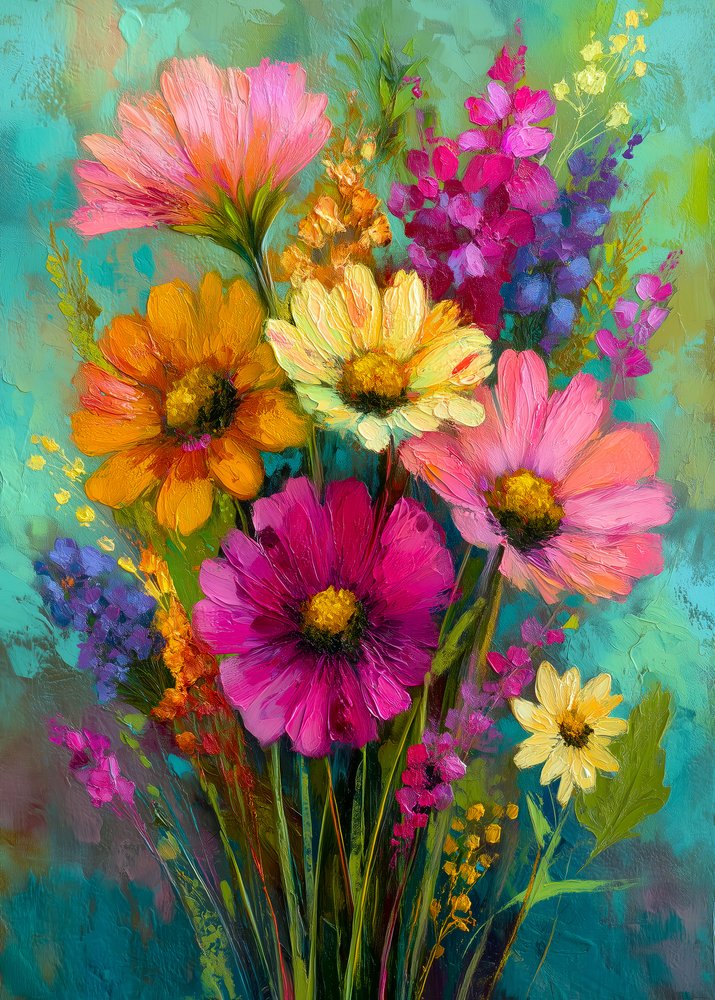 Bouquet floral éclatant - Justyna Jaszke