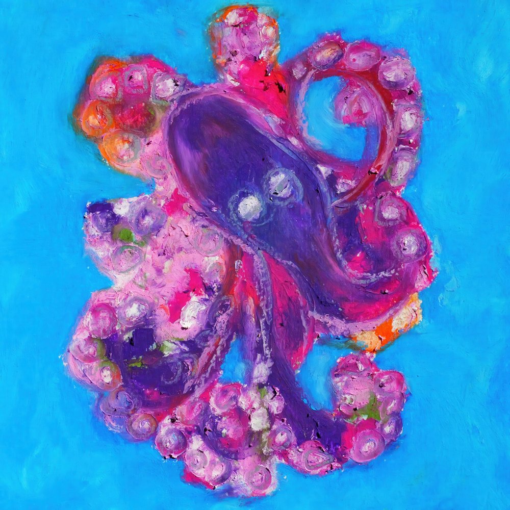 Poulpe violet vibrant - Justyna Jaszke
