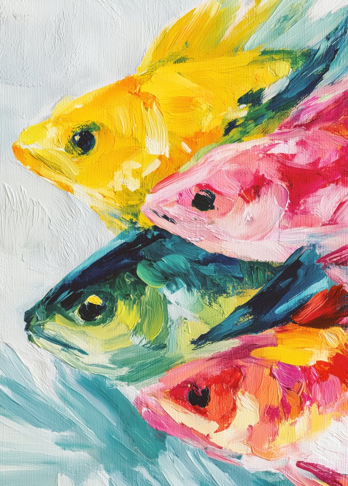 Poisson nageant avec vivacité - Justyna Jaszke