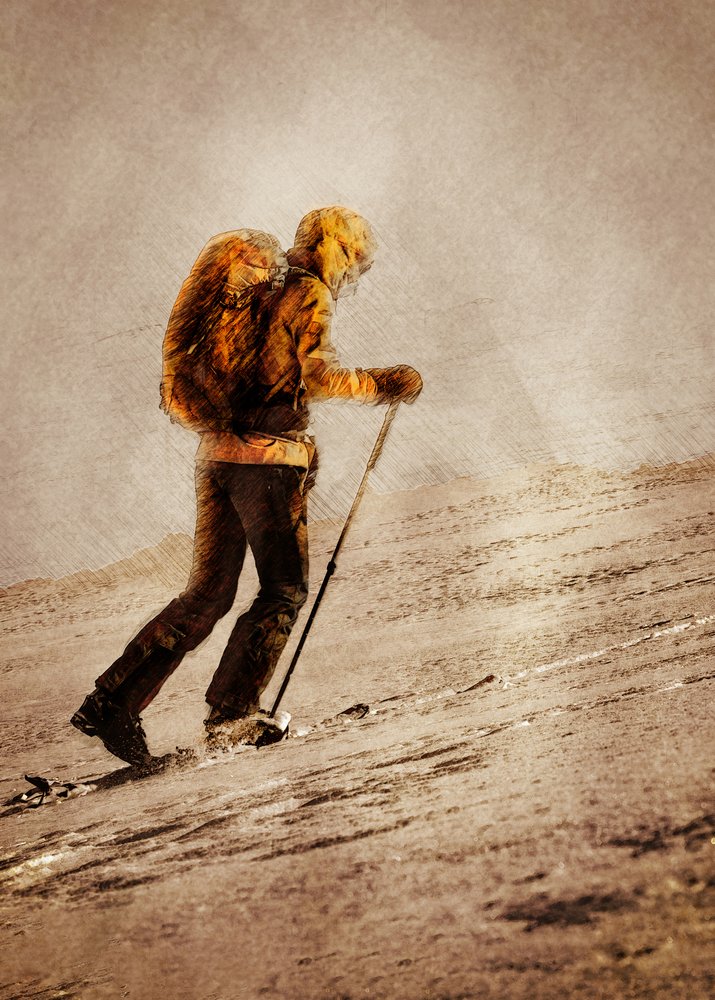 Randonnée à ski en hiver - Justyna Jaszke