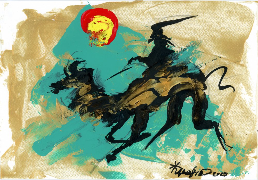 Dynamic Rider Golden Horse - Kanat Ibragimov
