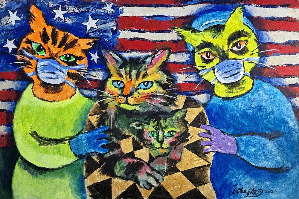 Chats masqués patriotes - Kanat Ibragimov