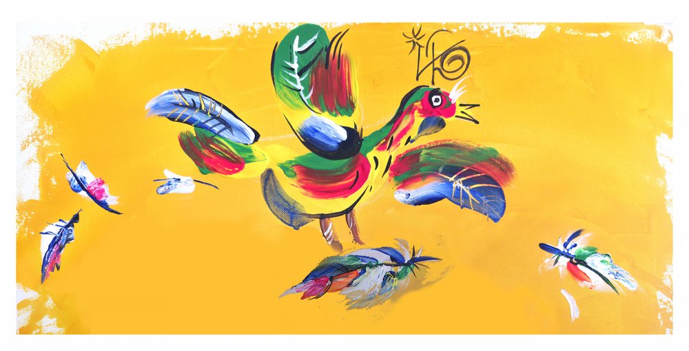 Oiseau jaune vif - Kanat Ibragimov