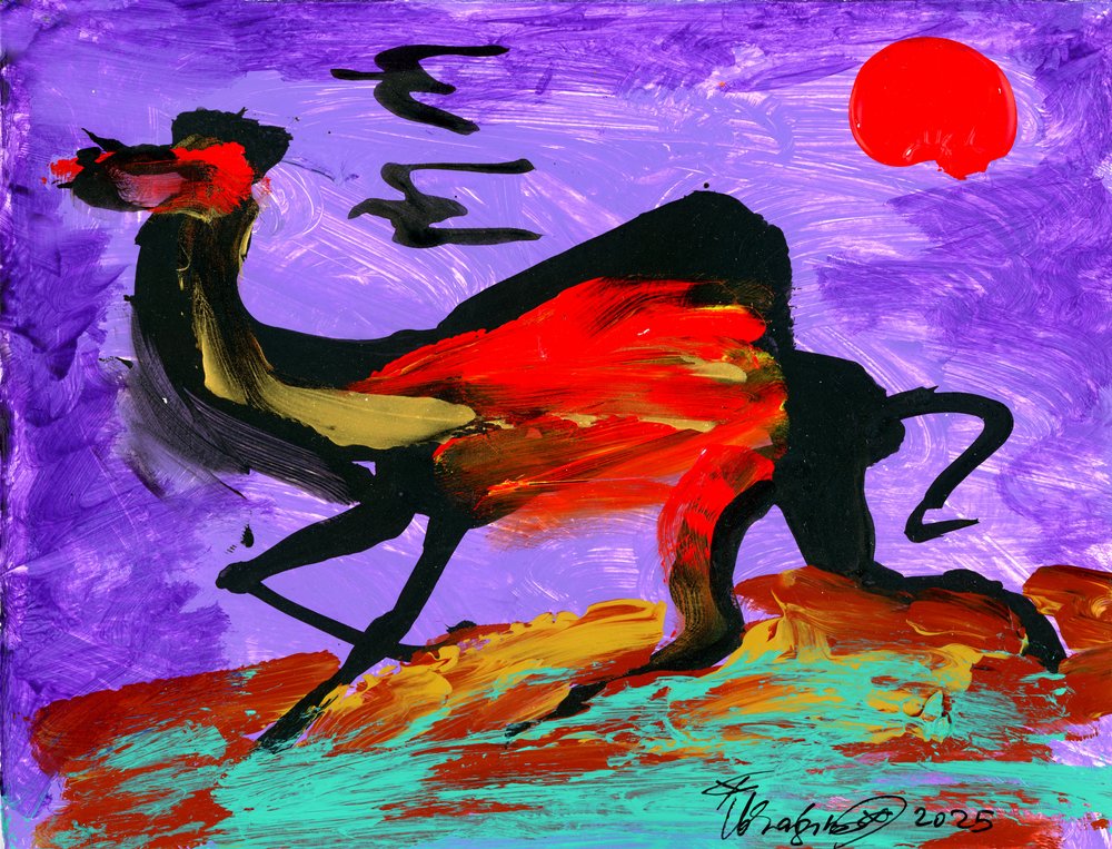 « Chameaux et oiseaux » - Kanat Ibragimov