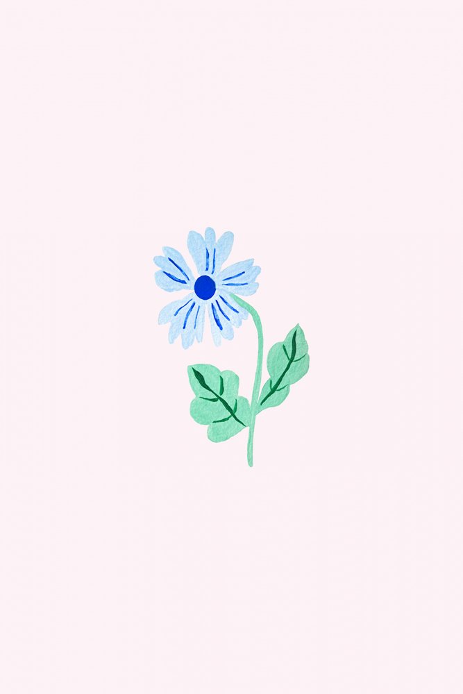 Fleur bleue délicate - Karen Menzenbach