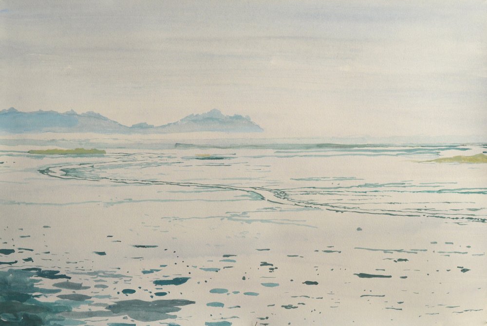 Paysage côtier brumeux - Karin Bos