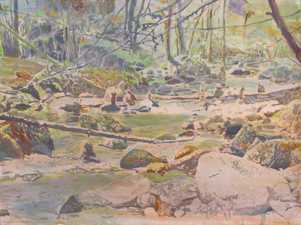 Un ruisseau paisible en forêt - Karin Bos