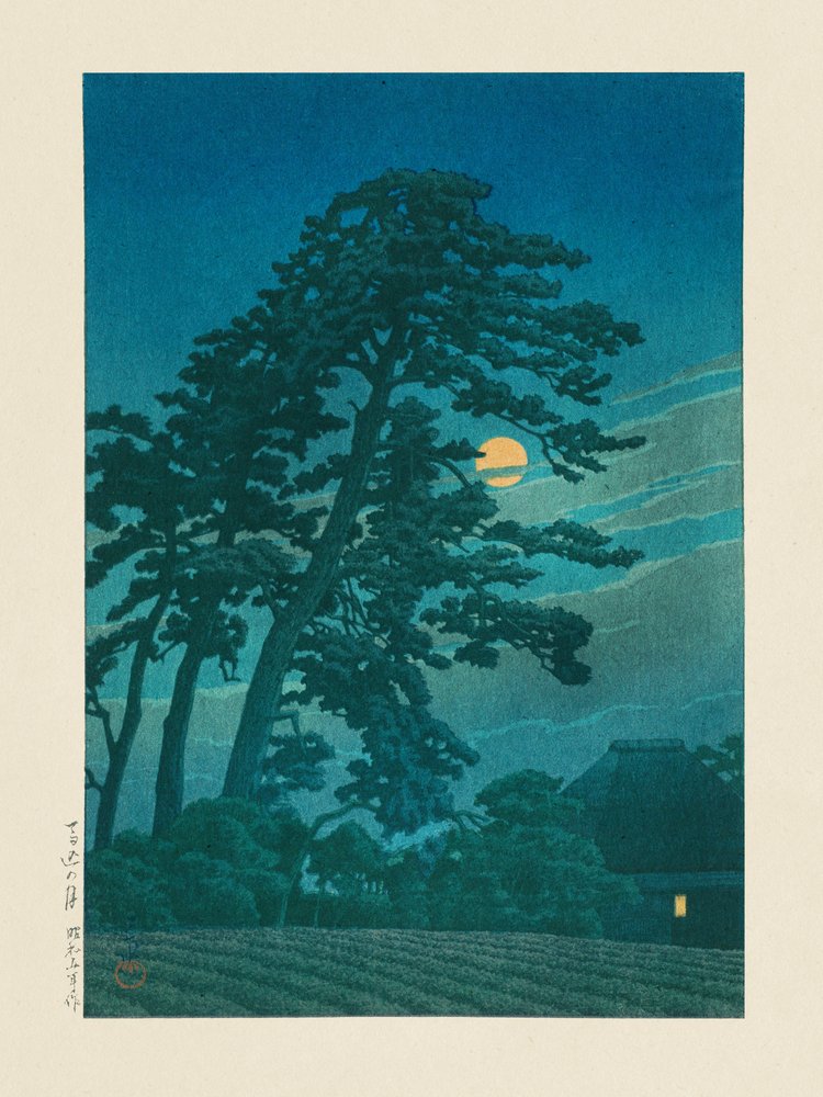 La Lune à Magome - Kawase Hasui