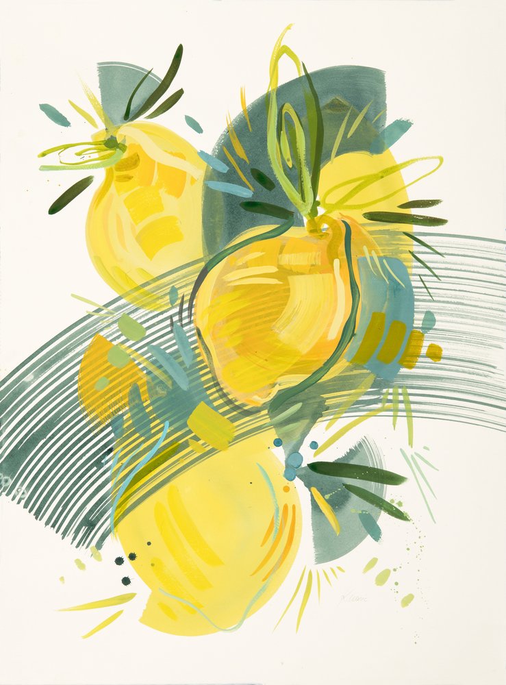 Citrons abstraits aux couleurs vives - Kristin Cronic