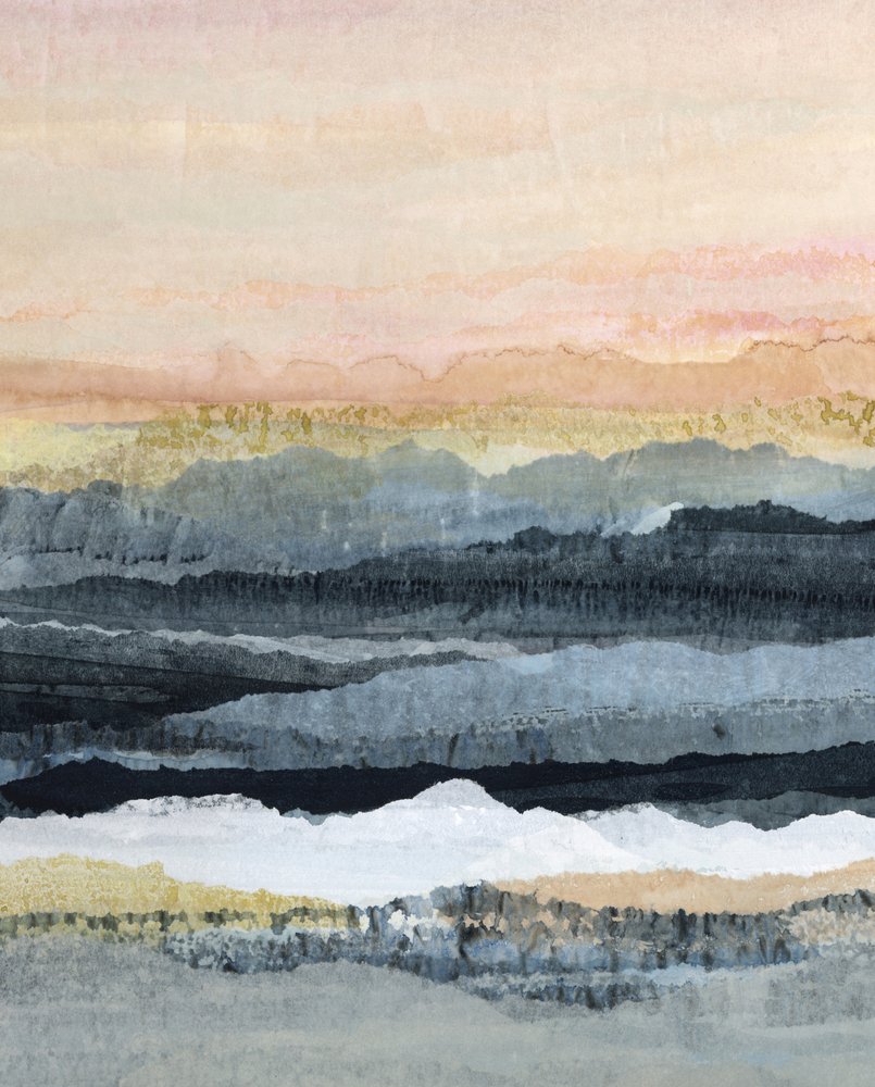 Montagnes abstraites sereines - Lara Eckerman
