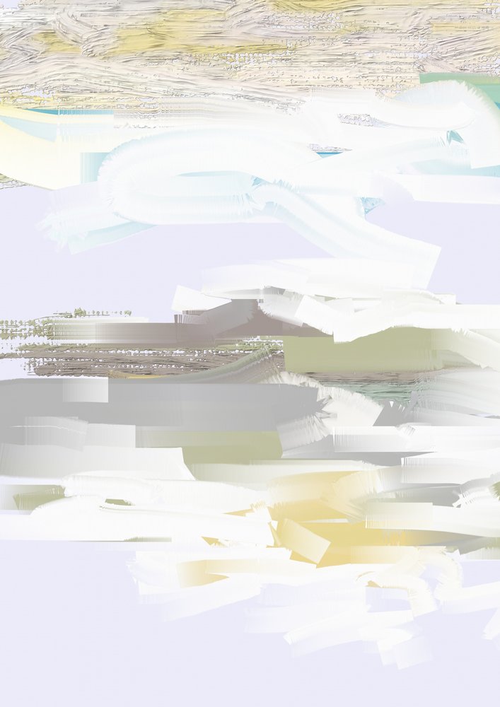 Horizon abstrait et doux - Lembayung senja studio [Vintage Poster]