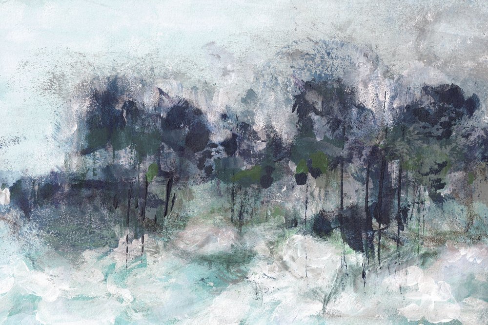 Abstraction de forêt brumeuse - Lori Ann Folz